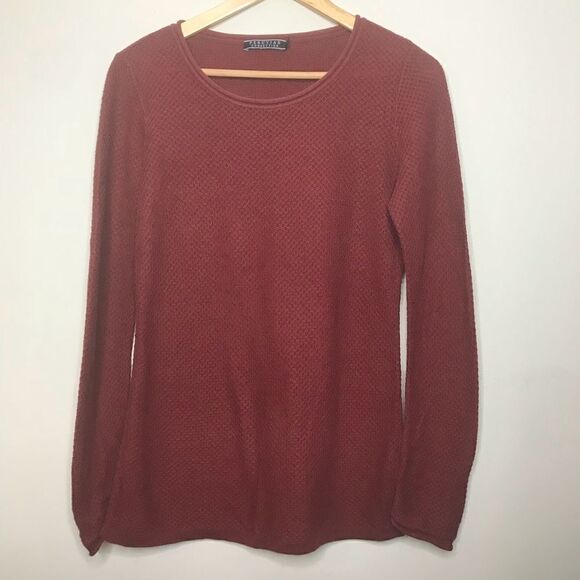 Peruvian Collection Sz S Maroon Sweater - Picture 2 of 8